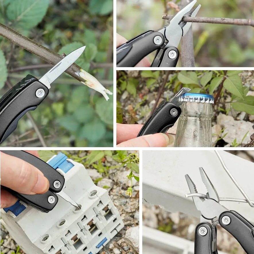 Portable Pocket Multitool Pliers Knife Screwdriver Hand Tool for Outdoor Survival Camping Hunting and Hiking Gifts for Men