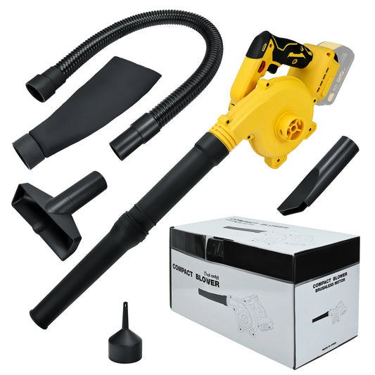 Brushless Cordless Leaf Blower for Dewalt 20V Battery 6 Variable Speed Up to 180MPH 2-in-1 Air Blower and Vacuum (No Battery)